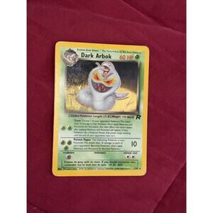 Pokemon Dark Arbok 2/82 Team Rocket Holo Rare Unlimited 60 HP Vintage Card 2000